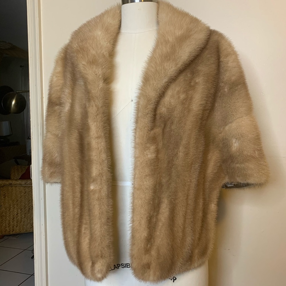 Real Mink Henri Kessler Jacket with Matching Hat